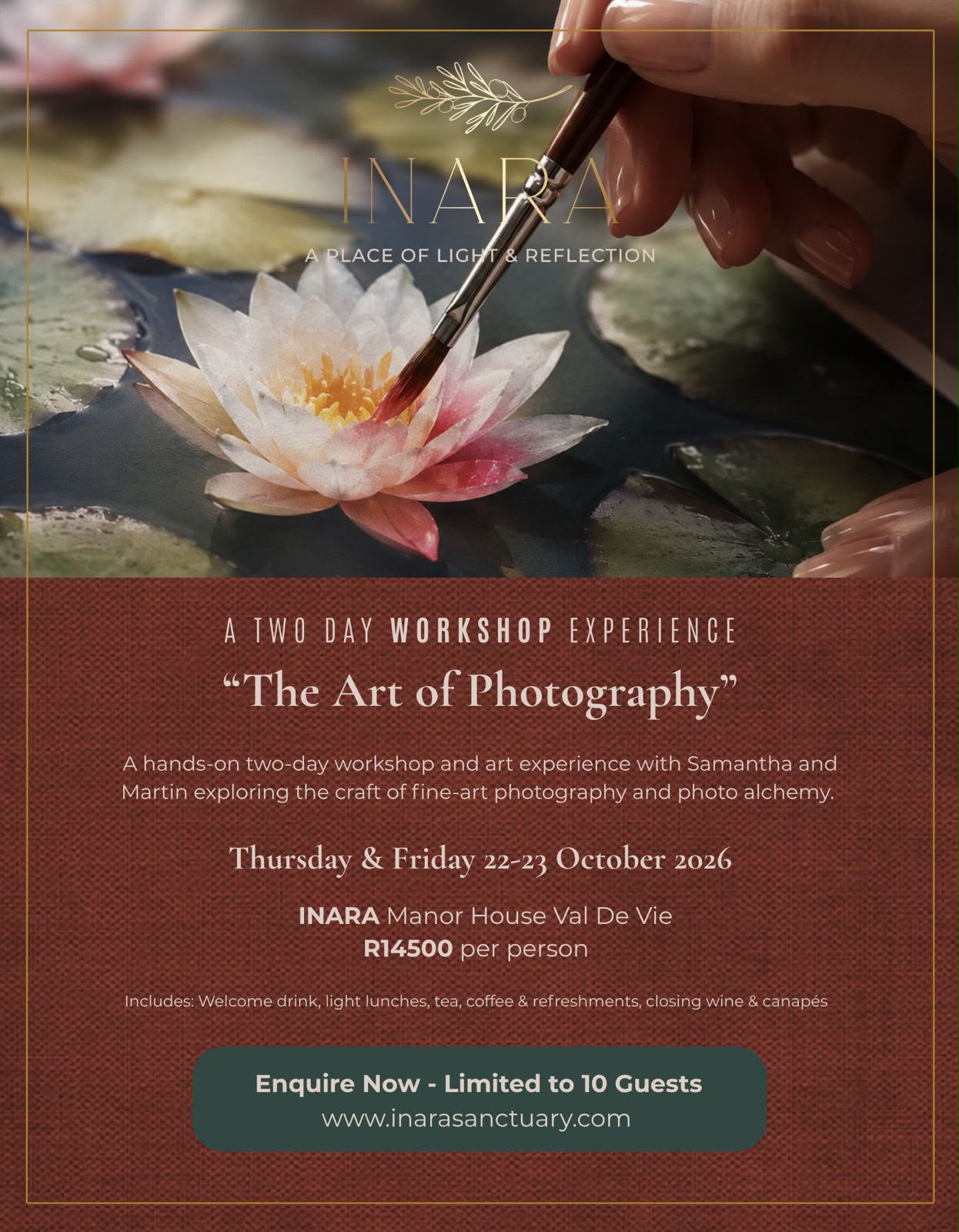 The Art of Photography workshop experience